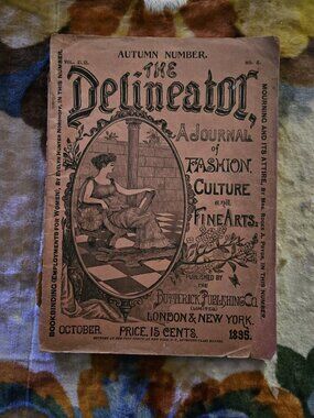 ANTIQUE 1895 DELINEATOR FASHION JOURNAL MAGAZINE PATTERN BOOK